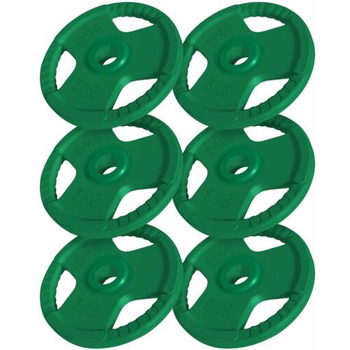 Gorilla Sports set gumiranih olimpijskih tegova (6 x 5 kg) Cene