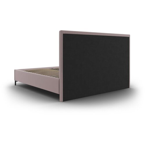 Mazzini Beds Svetlo rožnata oblazinjena zakonska postelja s prostorom za shranjevanje z letvenim dnom 180x200 cm Casey &amp;ndash; Slike