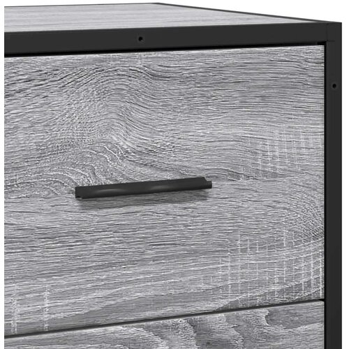 VidaXL Komoda boja hrasta sonome 35,5x35x76 cm konstruirano drvo metal Slike