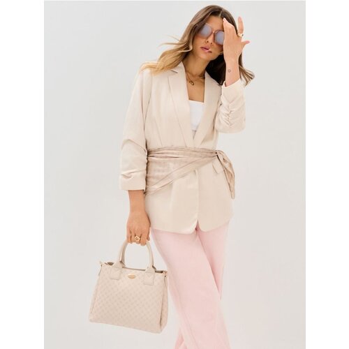 Sinsay Torba tote od imitacije kože s monogramom Slike