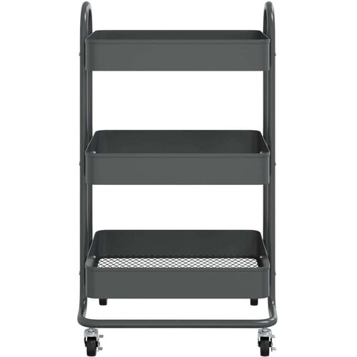 VidaXL Kolica s 3 razine antracit 43 x 34 x 79 cm čelična Slike