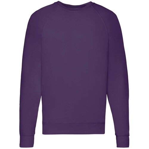 Fruit Of The Loom Biała bluza męska Lightweight Raglan Sweat Slike