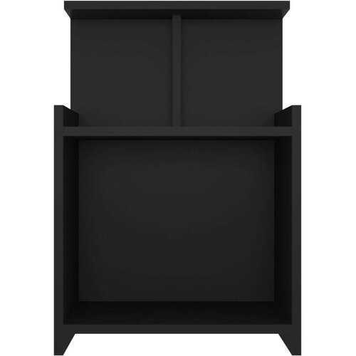 VidaXL Noćni ormarić crni 40 x 35 x 60 cm od iverice Slike