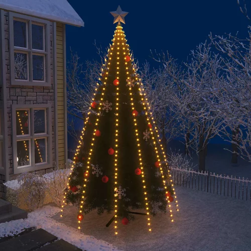 vidaXL mrežna rasvjeta za božićno drvce s 500 LED žarulja 500 cm