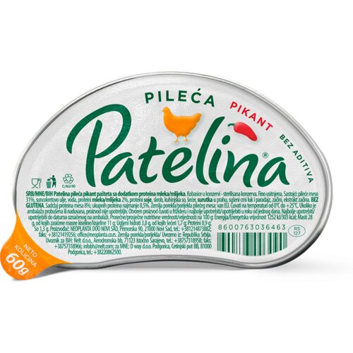 PATELINA pašteta pileća pikant 60G np Cene