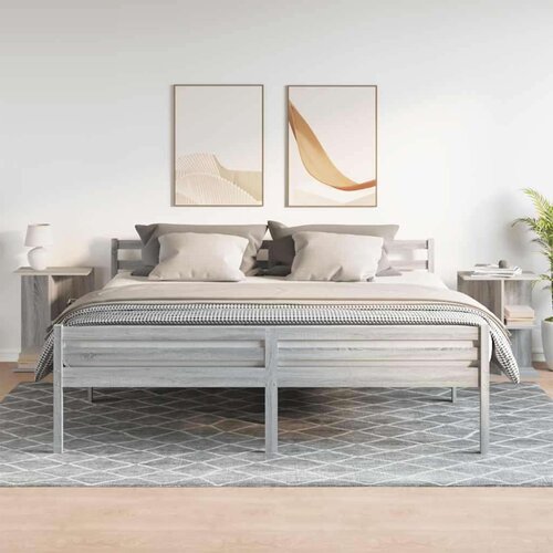 VidaXL Noćni ormarići 2kom siva sonoma 46,5x29x61cm konstruiranog drva Slike