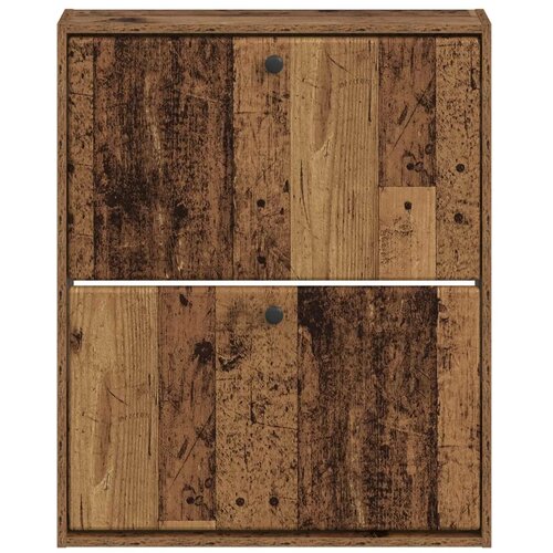  Ormar za cipele na zidu BREDA 71 x 17 x 86 cm Konstruirano drvo - Staro drvo Cijene