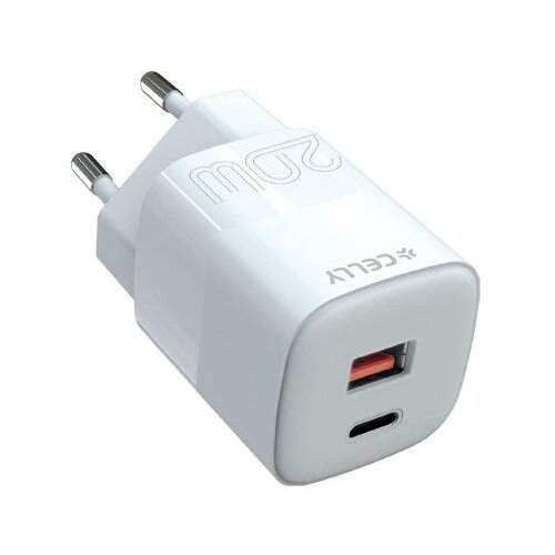Celly Kućni punjač za telefon ProPower od 20W sa USB-A i USB-C ulazom Cene