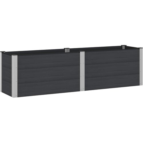  Povišena vrtna gredica Crna 200 x 50 x 54 cm Cene