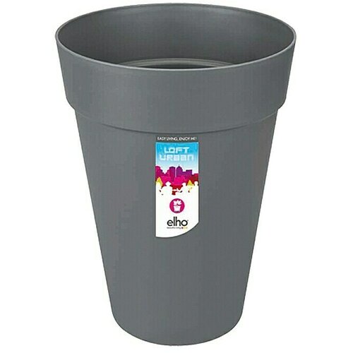ELHO Loft Urban Tegla za cvijeće (Maks. vanjski promjer: 42 cm, Visina: 56,4 cm, Plastika, Antracit) Slike