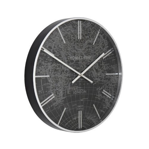 Dekordom Zidni sat world traveller 53cm 778901 - black/silver - dcs ( 040102 ) Slike