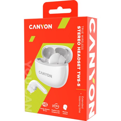 Canyon True Wireless Headset TWS-5 slu&amp;scaron;alice bluetooth bežične bubice CNS-TWS5W Slike