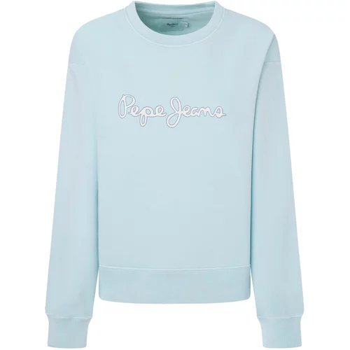 PepeJeans Sweater majica 'LANA' mornarsko plava / svijetloplava / bijela