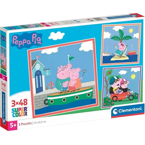Clementoni Peppa Pig 3x48 komada Supercolor puzzle - Cene