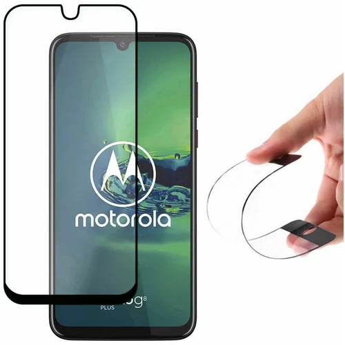 Full cover Flexi Nano hibridni zaštitnik ekrana sa okvirom Motorola Moto G8 Plus