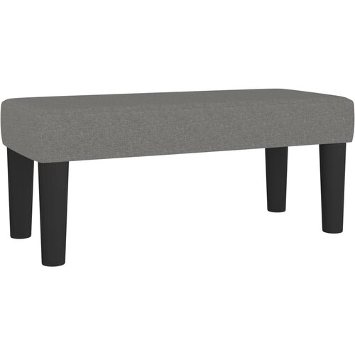  Krevet s oprugama i madracem tamnosivi 90 x 190 cm od tkanine Slike