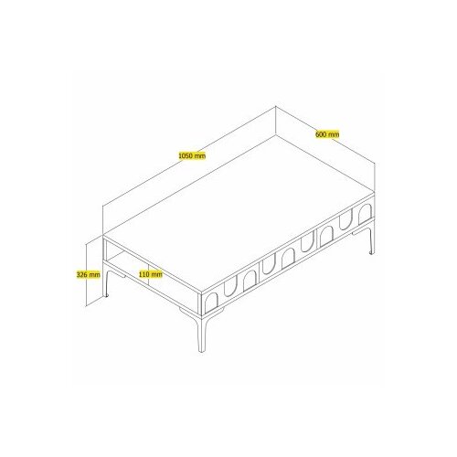 Hanah home Club sto Lyon 32, 105x32.6x60 cm, krem Slike