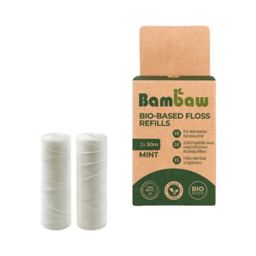 Bambaw Veganska nitka za zobe - Refill 2x50m Cene
