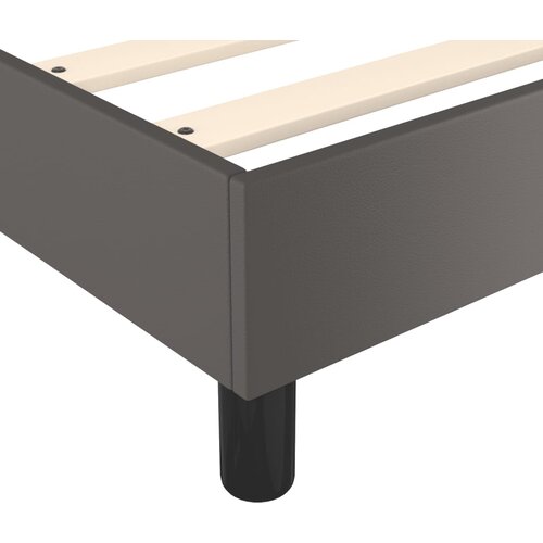  Okvir za krevet s oprugom sivi 80 x 200 cm od umjetne kože Slike