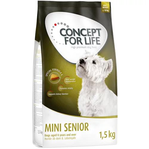 Concept for Life Snižena cijena! 1 kg / 1,5 kg hrana za pse - Mini Senior (1,5 kg)
