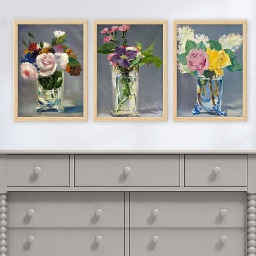 Wallity Set uramljenih slika 3NTC_UN7124565, 3 dijela Cene