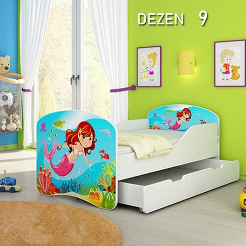 Olimp Sport dečiji krevet drveni 140x70cm sa fiokom i gratis dušek 45 dezena Cene