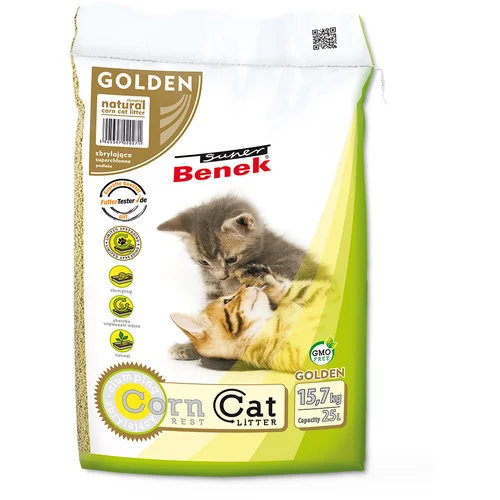 Benek Super Corn Cat Golden - 25 l (cca 15,7 kg)