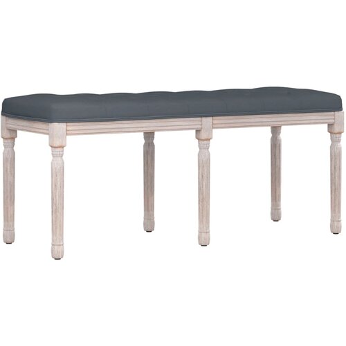 vidaXL Klop temno siva 110x40x49 cm žamet, (20697919) Cene