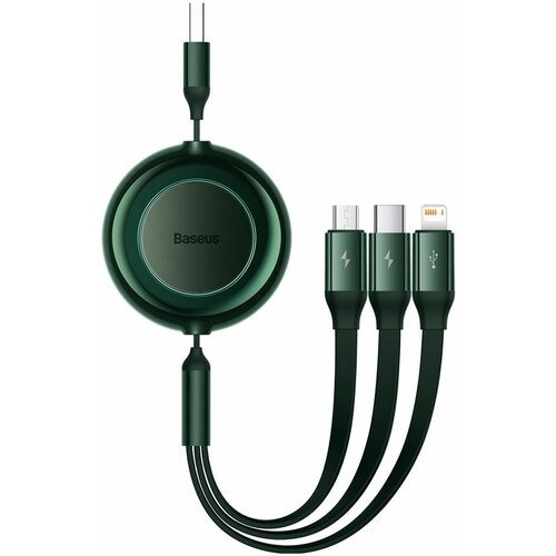 Baseus polnilni kabel USB 3v1 Lightning/ TipC/Mikro 3.5A zelen 1,1m CAMJ010006, (20470307) Cene