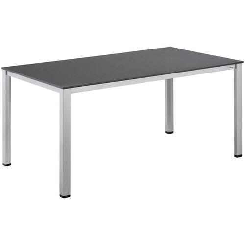 Vrtne mize KETTLER CUBIC / KETTALUX aluminijasta jedilna miza 160×90 cm – srebrna / antracit Cene