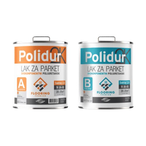 KOMOCHEM Lak za parket dvokomponentni Polidur 2K 2,5l+2,5l 2/1 Cijene