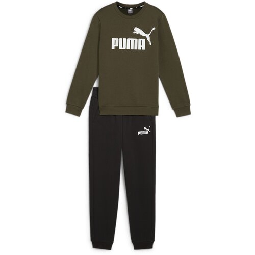 Puma komplet trenerka za dečake No.1 logo sweat suit fl b, 670884-71, maslinasta Slike