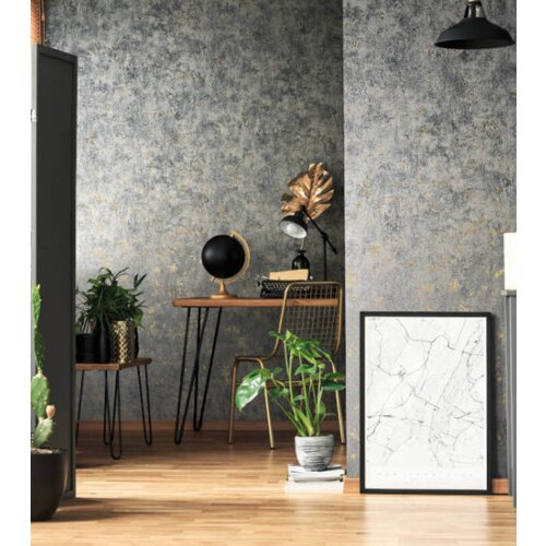 MARBURG tapeta gipsane strukture 10,05x0,53m 82373 siva-zlatna Cijene