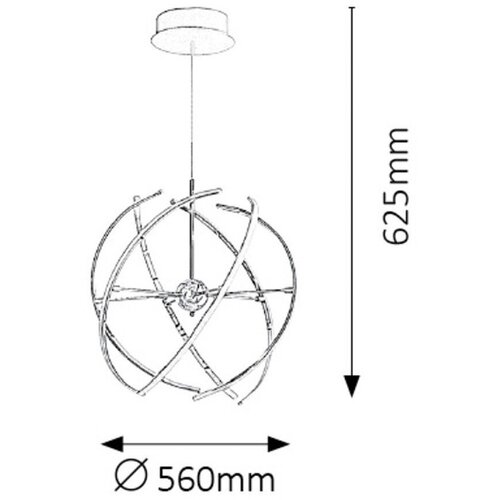 Rabalux led luster 48W alyson rab 2433 mix Slike