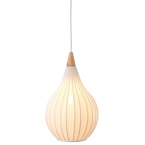 Halo Design 746262 - Visilica na sajli DROPS 1xE27/40W/230V prečnik 30 cm bela/hrast Slike