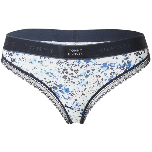 Tommy Hilfiger Underwear Tanga gaćice kraljevsko plava / svijetloplava / antracit siva / svijetlosiva
