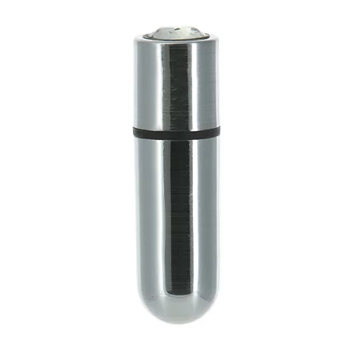 PowerBullet Mini bullet vibrator s kristalom - First Class 9 Function, Silver