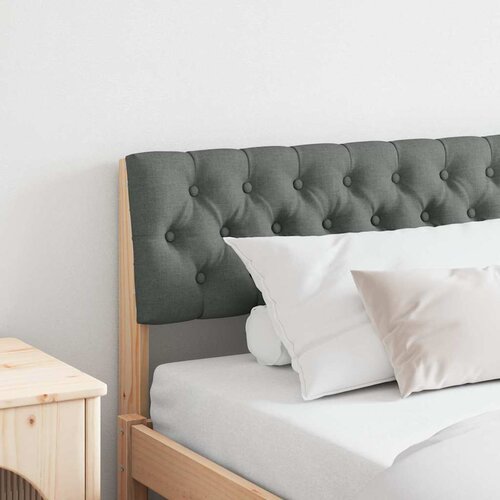 vidaXL Tapecirani uzglavlje Tamno siva 180 cm Čvrsto borovo drvo Cijene