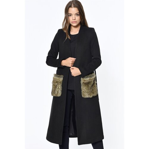 Dewberry Z6363 WOMEN&amp;#039;S COAT-BLACK Slike