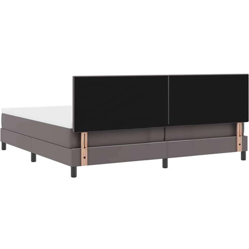  Okvir kreveta s madracem Siva 200 x 200 cm Umjetna koža Slike