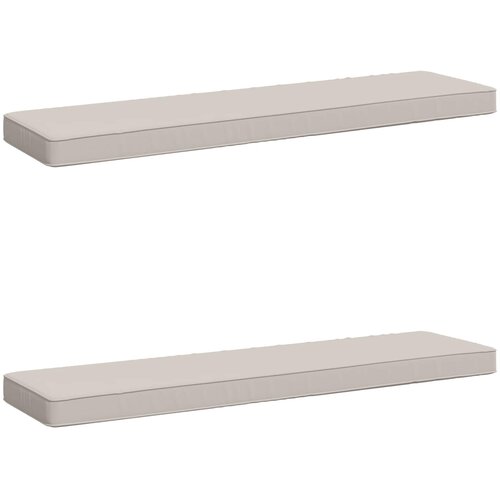  Jastučići za klupe - 2 dijela VUGHT 2 pcs 100% poliester Bijela Cene