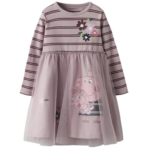 name it obleka DR 13249656 NMFORINI PEPPA LS TULLE DRESS CPLG D vijolična 116 Cene