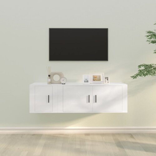vidaXL 2-dijelni set TV ormarića bijeli od konstruiranog drva Cene