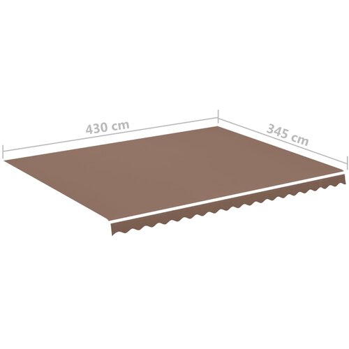  Zamjenska tkanina za tendu smeđa 4,5 x 3,5 m Slike