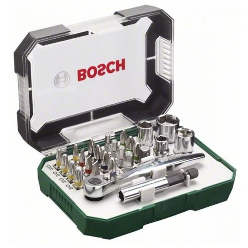 Bosch 26-delni set bitova i čegrtaljki 2607017322 Cene