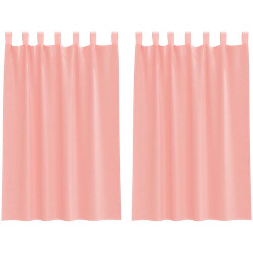 vidaXL Voile zavese z zankami 2 kosa roza 140x175 cm, (5000298191) Cene