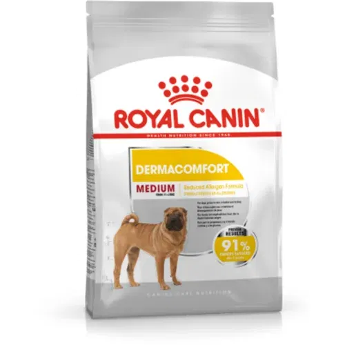 Royal Canin CCN Medium Dermacomfort, potpuna hrana za odrasle i starije pse srednje veliki pasmina (od 1 do 25 kg) - stariji od 12 mjeseci, skloni iritaciji kože i češanju, 12 kg