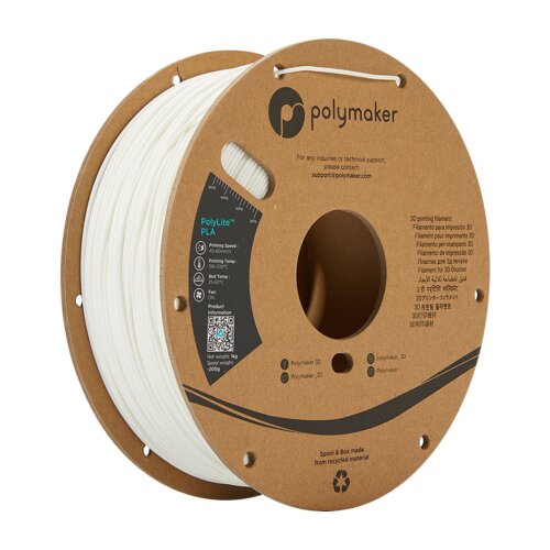 Polymaker PolyLite&amp;trade; PLA 1,75 mm 1kg White Slike