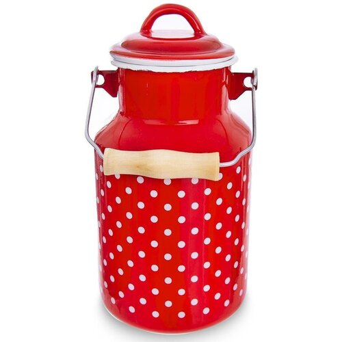 Orion Emajliran vrč za mleko TECKA 2 l z rdečimi pikami, (5000019510) Cene