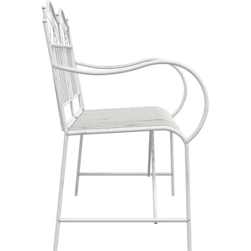  Vrtna klupa Antič White 103,5 x 59 x 89 cm Čelik Slike